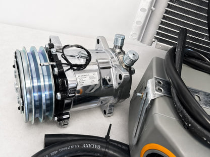 A/C KIT UNIVERSAL UNDERDASH 432-10 GREY COOL ONLY COMPRESSOR 2A CHROME 12VOLT