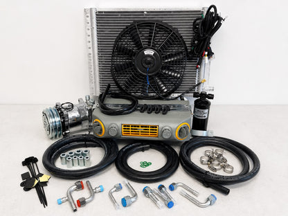 A/C KIT UNIVERSAL UNDERDASH 432-10 GREY COOL ONLY COMPRESSOR 2A CHROME 12VOLT