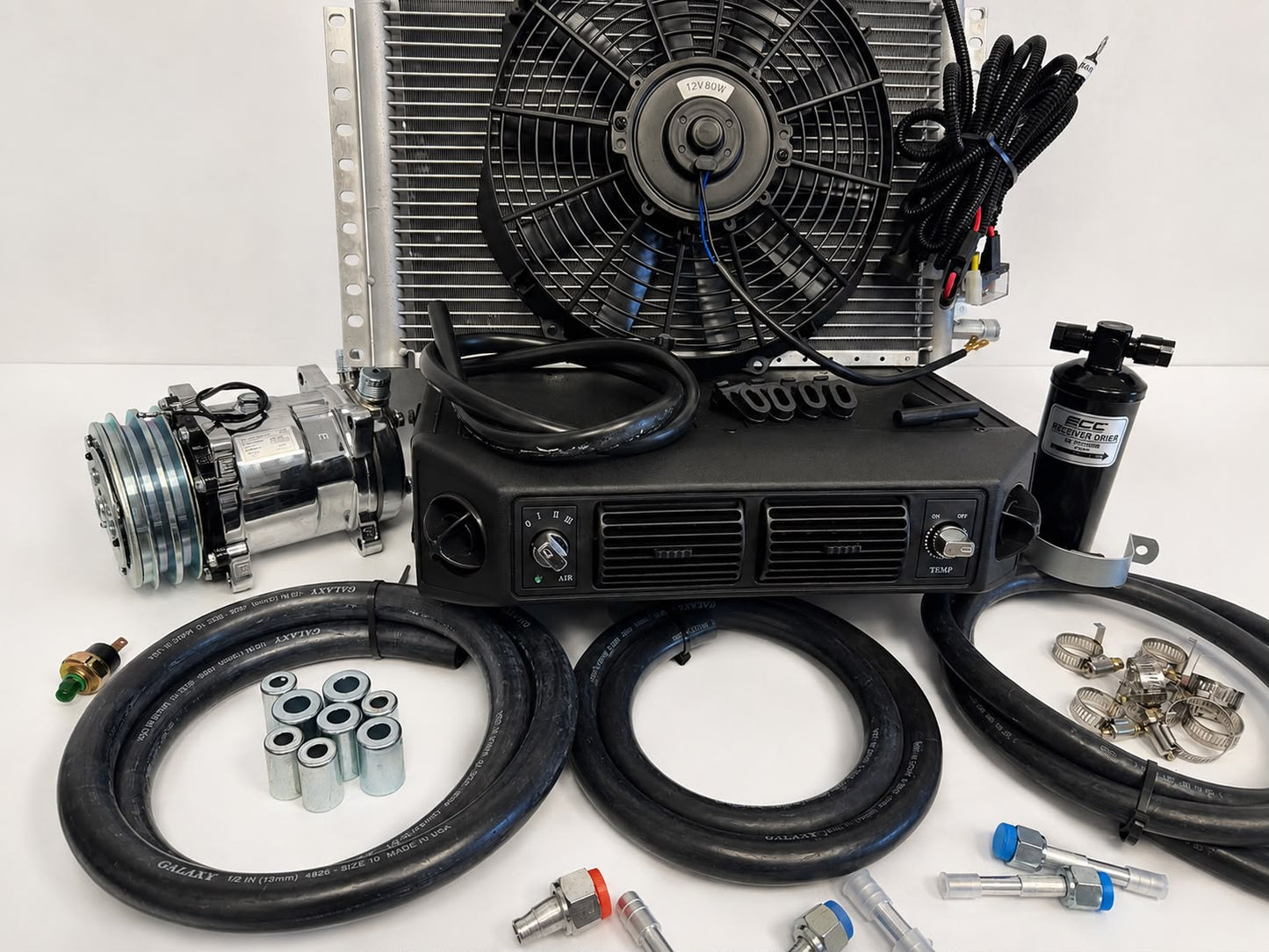 Underdash AC Unit Quiet Fast Cooling for Classica Car, Truck, ATV,Pickup,Tractor