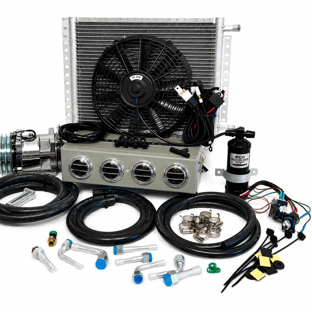 A/C KIT UNIVERSAL UNDER DASH EVAPORATOR 432-000 SH GREY COOL ONLY
