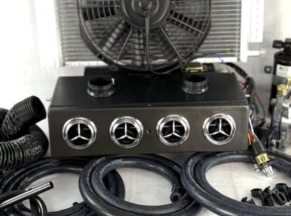 UNIVERSAL UNDERDASH EVAPORATOR HEAT & COOL 404 CSL BLACK VENTS