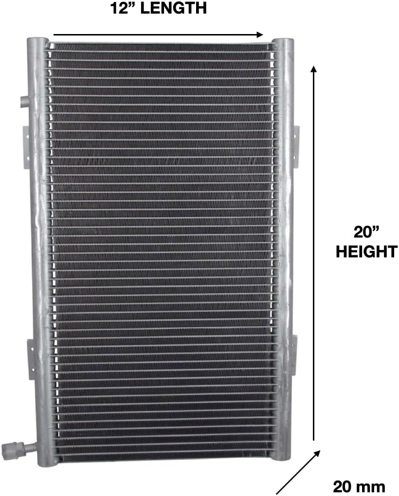 A/C KIT UNIVERSAL UNDERDASH 432-10 GREY CONDENSER 20X12 C/O COMPRESSOR 2A SILVER