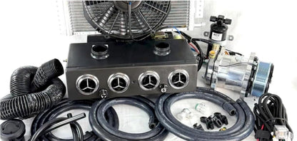 A/C KIT UNIVERSAL UNDER DASH H &C 404-0 2 AUXILIARY DEFROSTER VENT PV8 SW