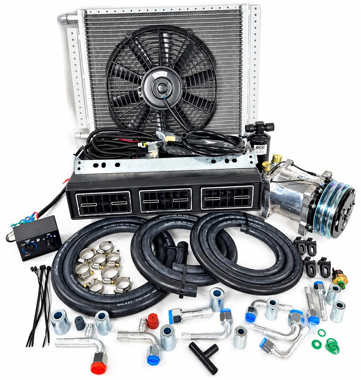 24 VOLTS KIT UNDER DASH EVAPORATOR COMPRESSOR 848-100 HEAT & COOL ELEC HARNESS