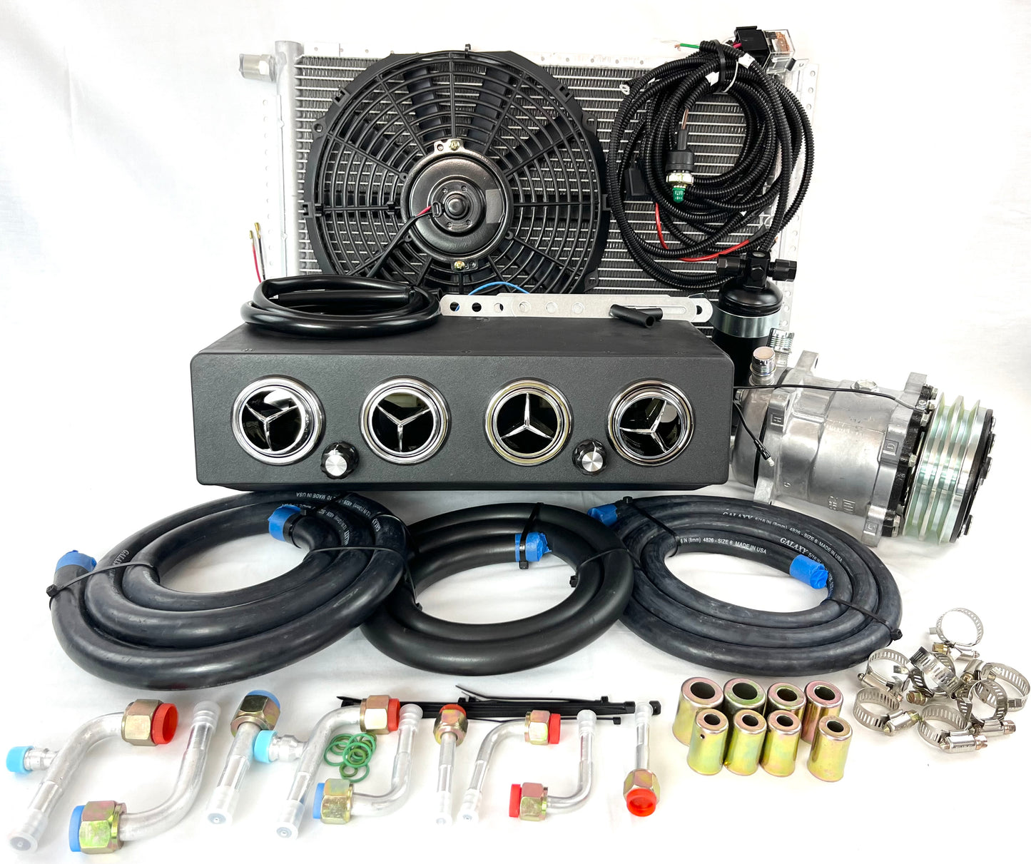 A/C KIT UNIVERSAL UNDER DASH  HEAT & COOL 404 WITH 2 AUXILIARY DEFROSTER VENT