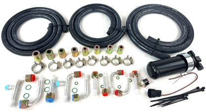 A/C  HOSE FITTING KIT UNIVERSAL WITH DRIER AND BINARY SWITCH