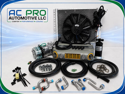 A/C KIT UNIVERSAL UNDERDASH 432-10 GREY COOL ONLY COMPRESSOR 2A SILVER 12VOLT