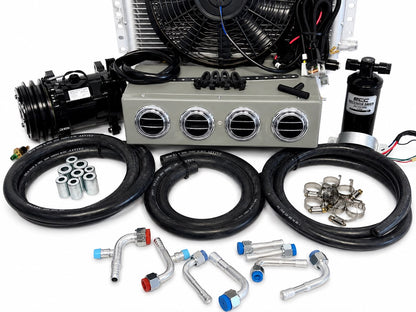 A/C KIT UNIVERSAL UNDER DASH EVAPORATOR 432-000 SH GREY COMPRESSOR 2A BLACK