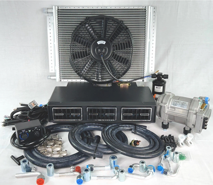 NEW A/C-KIT UNDER DASH EVAPORATOR 100% ELECTRIC COMPRESSOR 848-100 HEAT & COOL