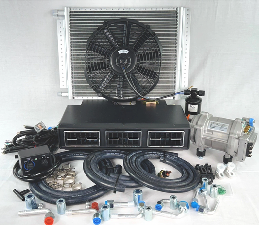 NEW A/C-KIT UNDER DASH EVAPORATOR 100% ELECTRIC COMPRESSOR 848-100 HEAT & COOL