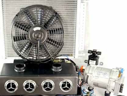 A/C KIT ELECTRIC 12 VOLTS HEAT & COOL 404 WITH 2 AUXILIARY DEFROSTER VENT