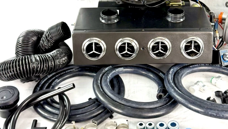 A/C KIT ELECTRIC 12 VOLTS HEAT & COOL 404 WITH 2 AUXILIARY DEFROSTER VENT