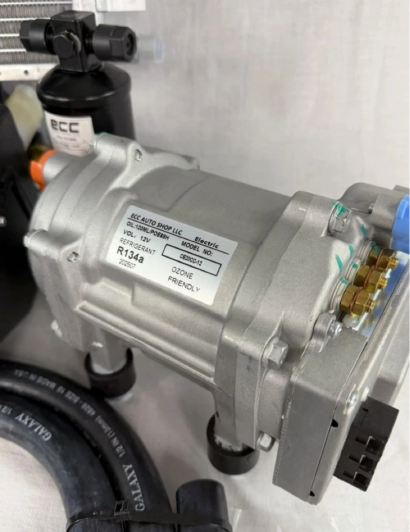 12V Universal Electric Underdash Air Conditioner Cool & Heat DC Auto Car A/C Kit