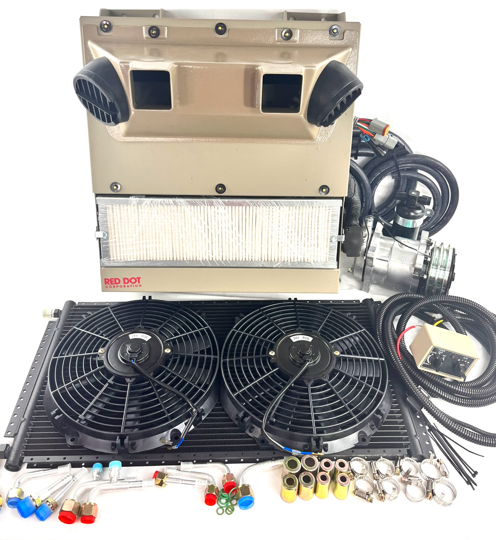 HUMVEE A/C Air Conditioning KIT R-2400-0 OEM Red Dot Backwall unit