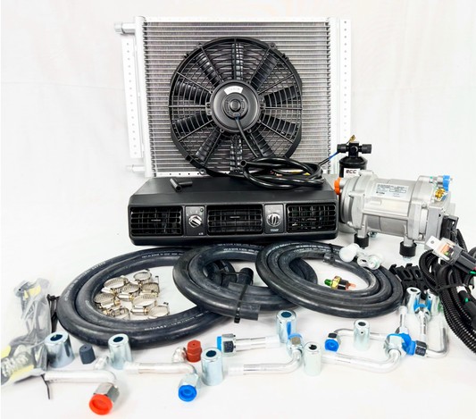 12V Underdash Car Heat&Cool Air Conditioner Unit Universal AC Compressor A/C Kit