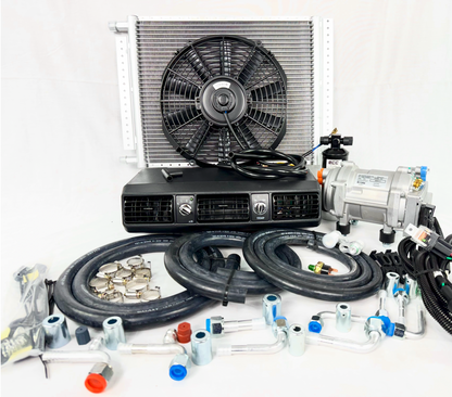 A/C KIT UNIVERSAL 202-100 UNDER-DASH 100% ELECTRIC 12V DC 14H x 18L CONDENSER