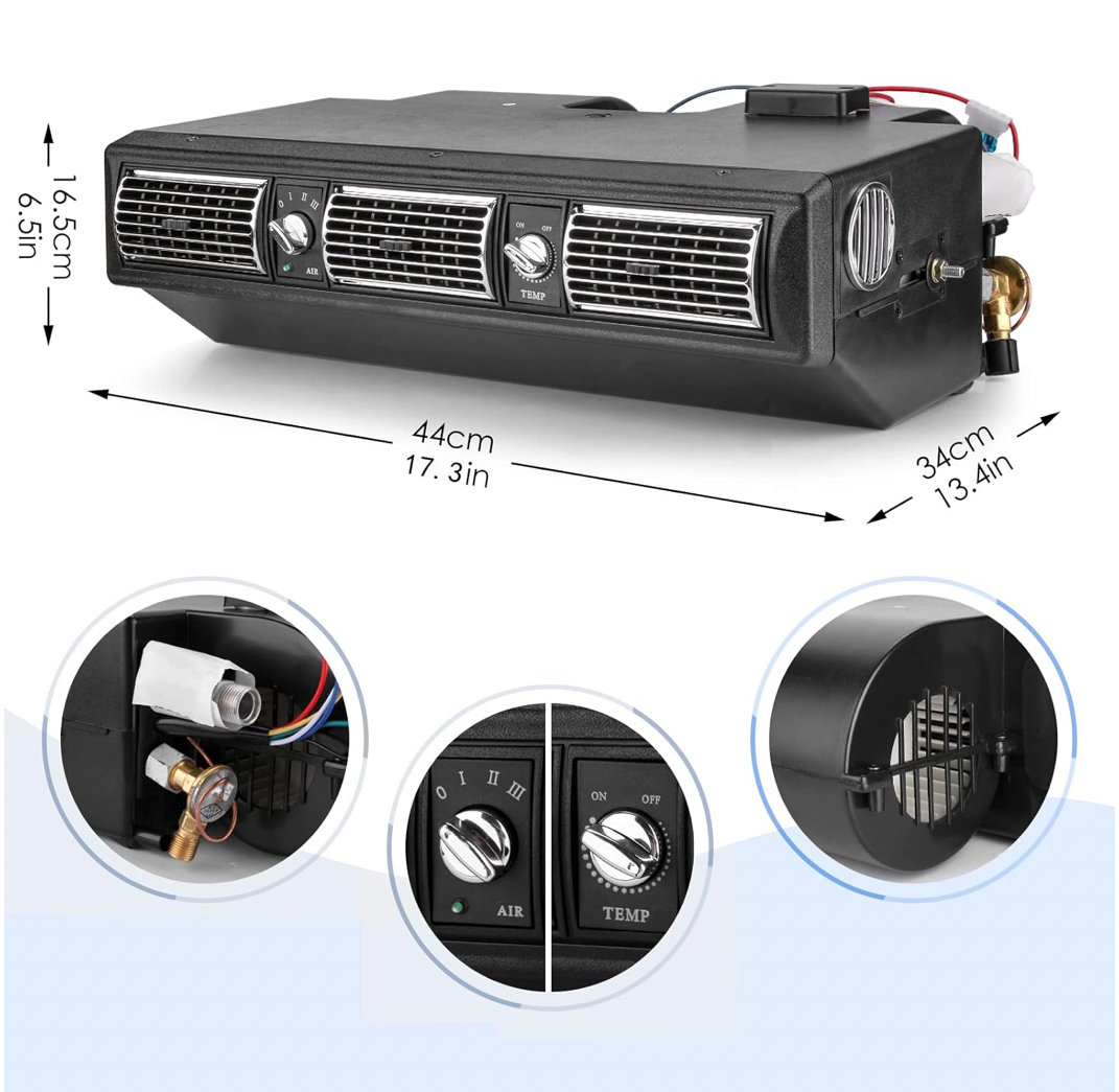 UNIVERSAL A/C KIT UNDER DASH EVAPORATOR 450-100B  SERPENTINE PULLEY COMPRESSOR