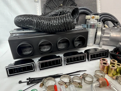 NEW A/C-KIT UNDER DASH EVAPORATOR COMPRESSOR 404 HEAT & COOL DDCL & ELEC HARNESS