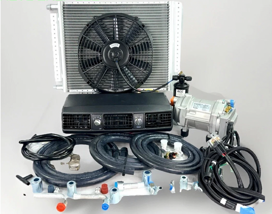 A/C KIT UNIVERSAL 202-100 UNDER-DASH 100% ELECTRIC 12V DC 14H x 16L CONDENSER