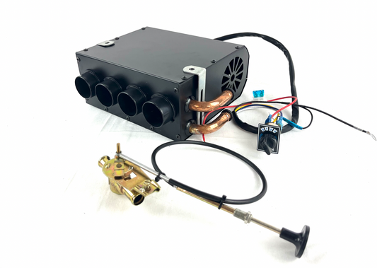 4 Ports Universal Under Dash Heater 12V Speed Switch Control Valve Kit 12,000BTU