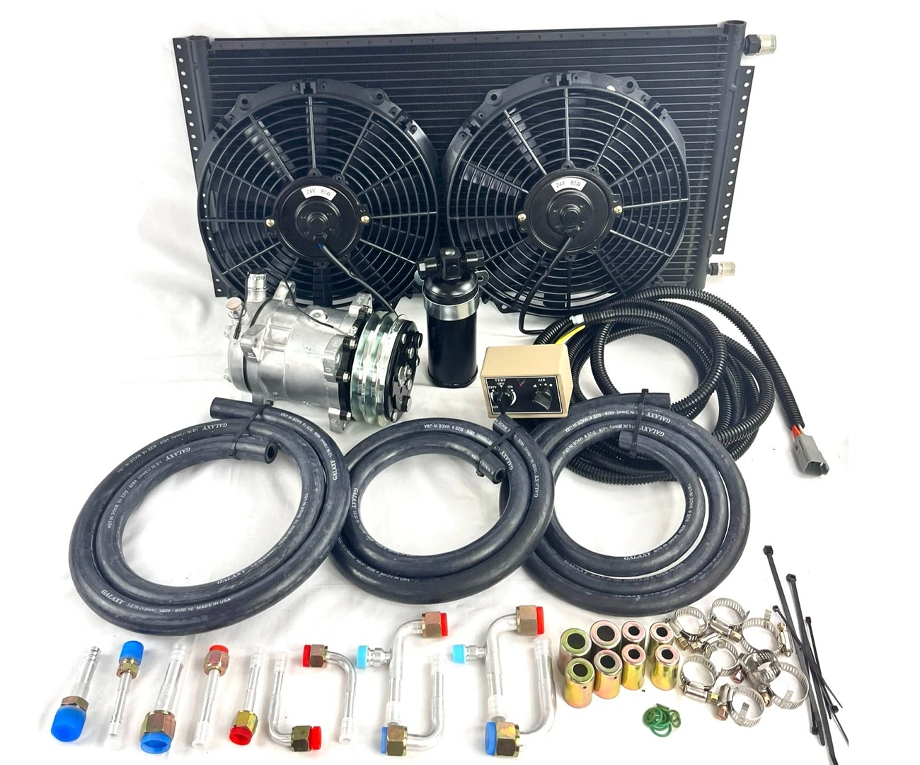 HUMVEE A/C Air Conditioning KIT R-2400-0 OEM Red Dot Backwall W/FRONT VENTS