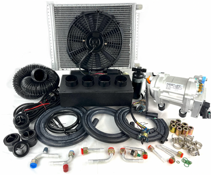 A/C KIT UNIVERSAL IN DASH EVAPORATOR 848-000 Top Outlet HEAT & COOL 12V ELECTRIC