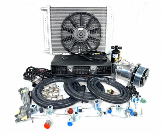 NEW A/C KIT UNIVERSAL UNDER DASH -SERPENTINE COMPRESSOR KIT AIR CONDITIONER 12V
