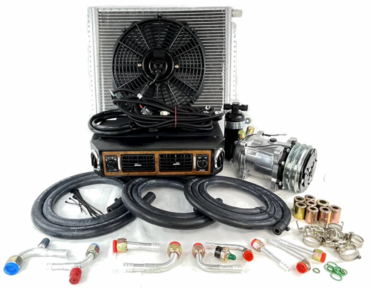 A/C KIT UNIVERSAL UNDER DASH EVAPORATOR 432-100 BLACK & WOOD  ELECTRICAL HARNESS