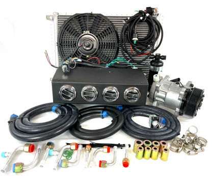 A/C KIT UNIVERSAL UNDER DASH EVAPORATOR 432-000 SH 12V WITH ELECTRICAL HARNESS