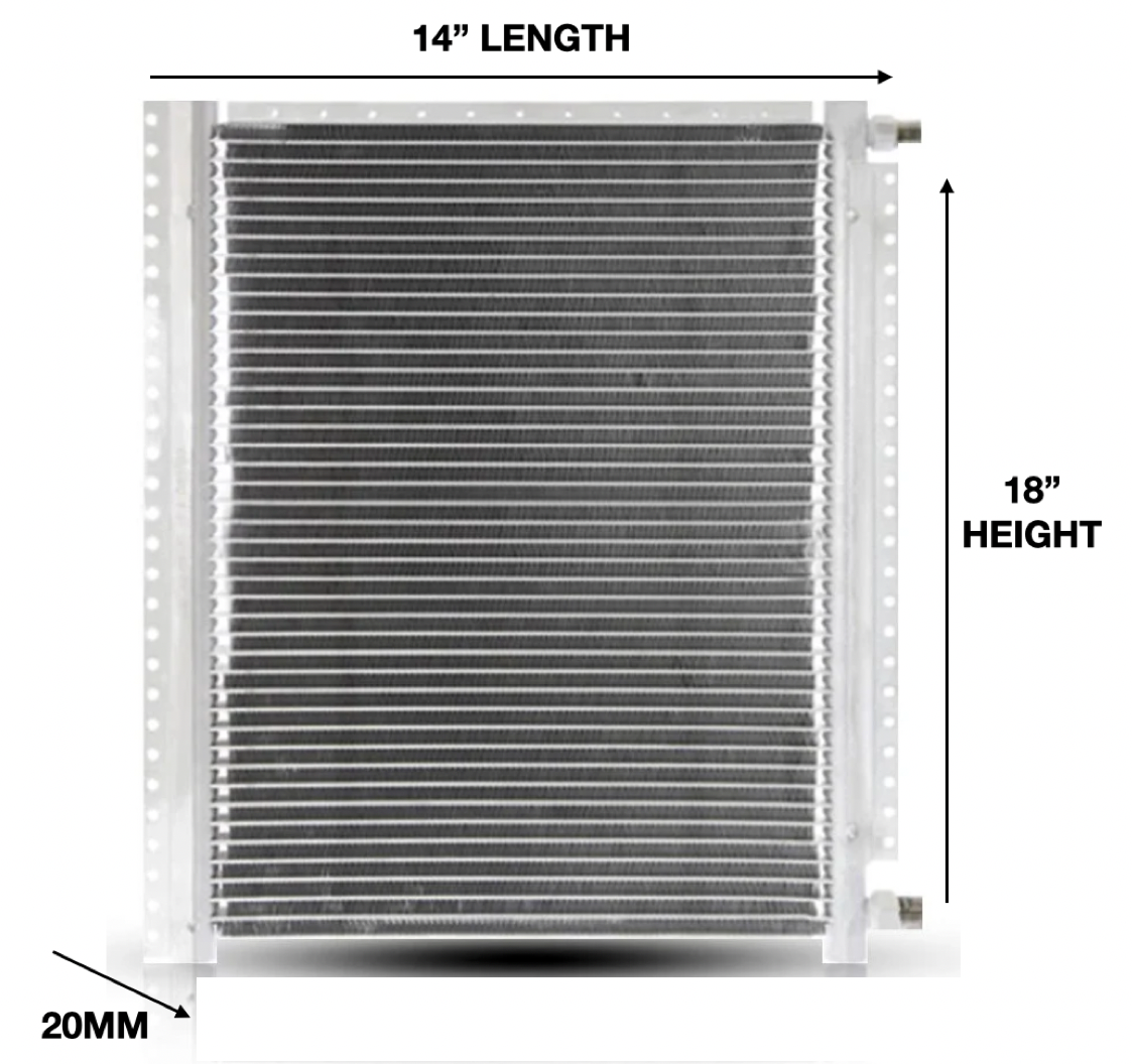 UNIVERSAL PARALLEL FLOW CONDENSER 18H*14L*20mm