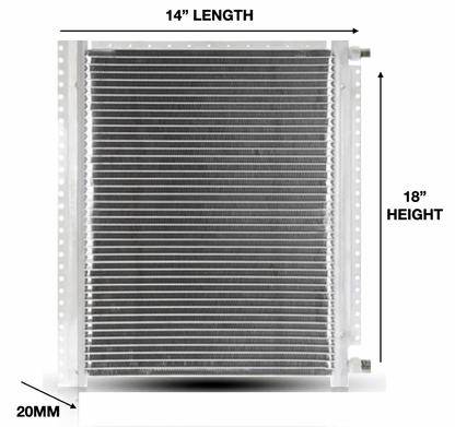 UNIVERSAL PARALLEL FLOW CONDENSER 18H*14L*20mm