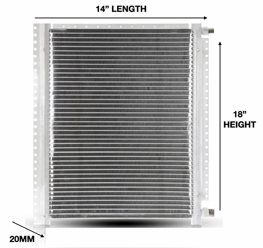 UNIVERSAL PARALLEL FLOW CONDENSER 18H*14L*20mm