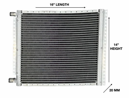 UNIVERSAL PARALLEL FLOW CONDENSER 14"H*16"L*20mm