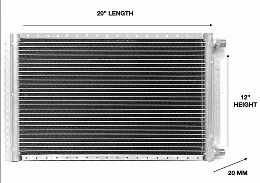 UNIVERSAL PARALLEL FLOW CONDENSER 12"H*20"L*20mm