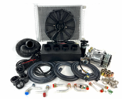A/C KIT UNIVERSAL IN DASH EVAPORATOR 450-000 Top port Outlets HEAT & COOL