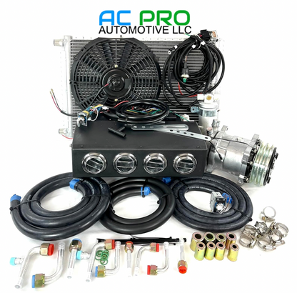 A/C KIT UNIVERSAL UNDERDASH 404-0 SHADOW HEAT AND COOL CHROME VENTS