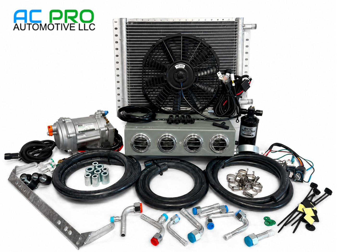 A/C KIT UNIVERSAL UNDER DASH EVAPORATOR 432-000 SH GREY COOL ONLY 12 V ELECTRIC