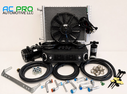 A/C KIT UNIVERSAL UNDERDASH EVAPORATOR 406-100 H/C 12V COMPRESSOR 2A-BLACK