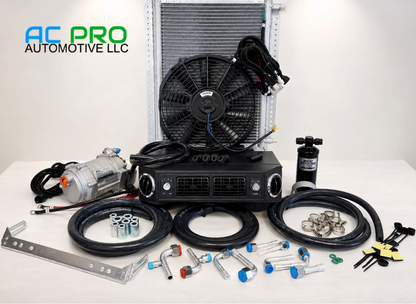 A/C KIT UNIVERSAL UNDERDASH EVAPORATOR 406-100 H/C 12V CONDENSER 20*12 ELECTRIC