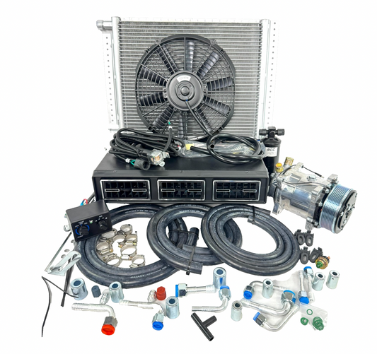 24 VOLTS HEAVY DUTY KIT UNDER DASH EVAPORATOR COMPRESSOR 848-100 HEAT & COOL PV8