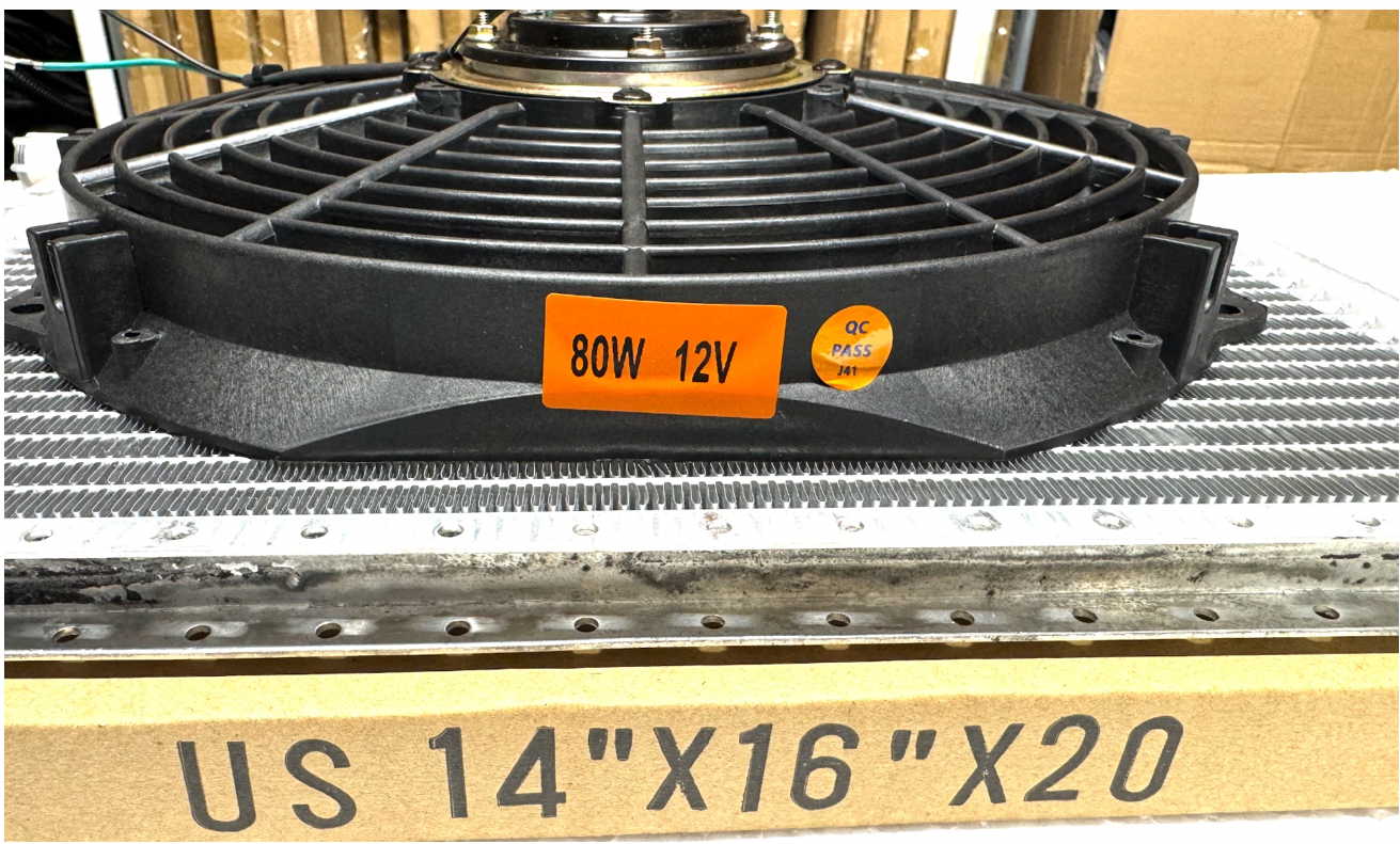A/C KIT UNIVERSAL 432-100 BK UNDER-DASH 100% ELECTRIC 12V DC 14H x 16L CONDENSER
