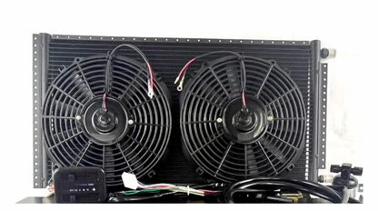 A/C KIT UNIVERSAL UNDER DASH EVAPORATOR BEU 228-100 BLACK 12V WITH ELEC HARNESS