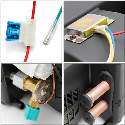 12700 BTU 12V Electric Car AC Kit Universal Underdash Compressor Air Conditioner