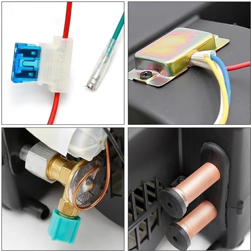 A/C KIT UNIVERSAL IN DASH EVAPORATOR 404-000 UPRIGHTS OUTLETS H/C  12V ELECTRIC