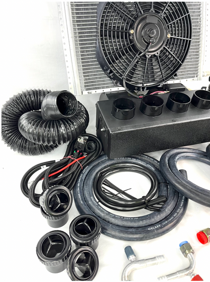 A/C KIT UNIVERSAL IN DASH EVAPORATOR 404-000 Top Outlet HEAT & COOL 12V ELECTRIC