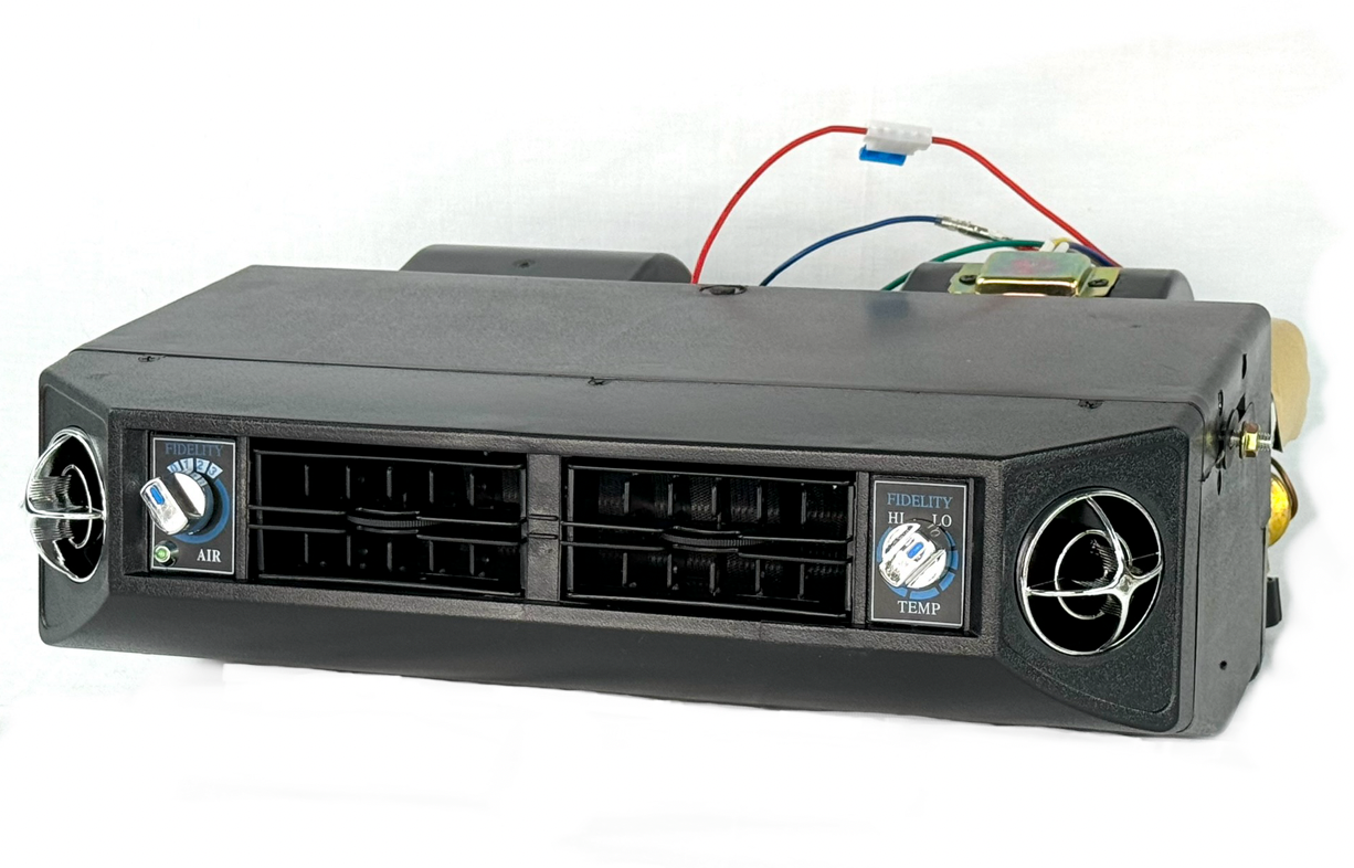 A/C KIT UNIVERSAL UNDERDASH 404 CHROME  COOL ONLY 13700 BTU ELECTRICAL HARNESS