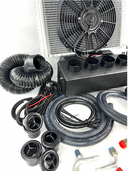 A/C KIT UNIVERSAL IN DASH EVAPORATOR 848-000 Top Outlet HEAT & COOL 12V ELECTRIC