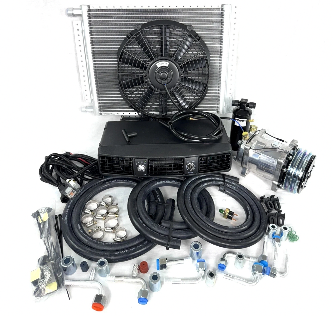 Universal Underdash A/C Kit 202-1 with 14x20 Condenser & Elec Harness- 2A-V Belt