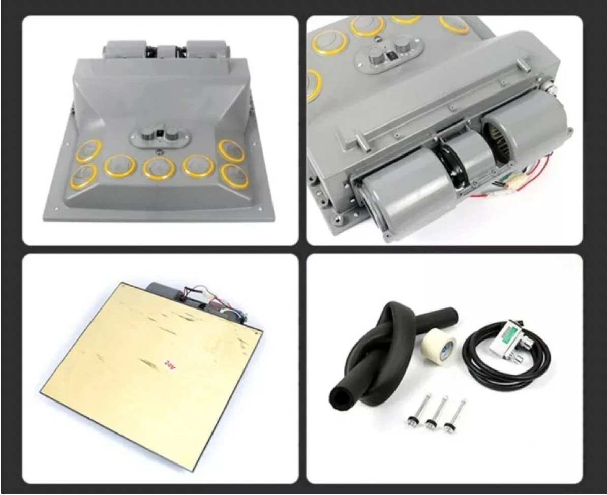 NEW A/C-KIT UNIVERSAL  HEADLINER CEILING EVAPORATOR ELECTRIC COMPRESSOR