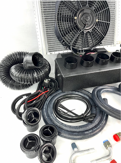 A/C KIT UNIVERSAL IN DASH EVAPORATOR 432-000 Top Outlet COOL ONLY 12V ELECTRIC